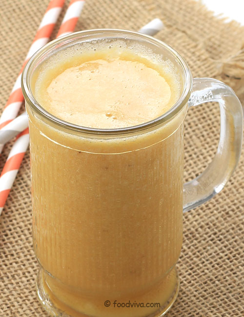 Banana Orange Juice Healthy, Fresh and Frosty Juice for Summer