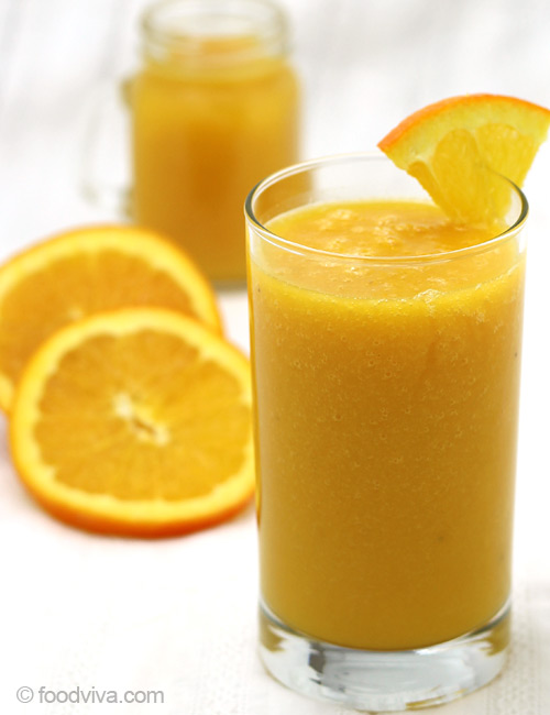 Orange Juice Smoothie Recipe With Mango and Banana