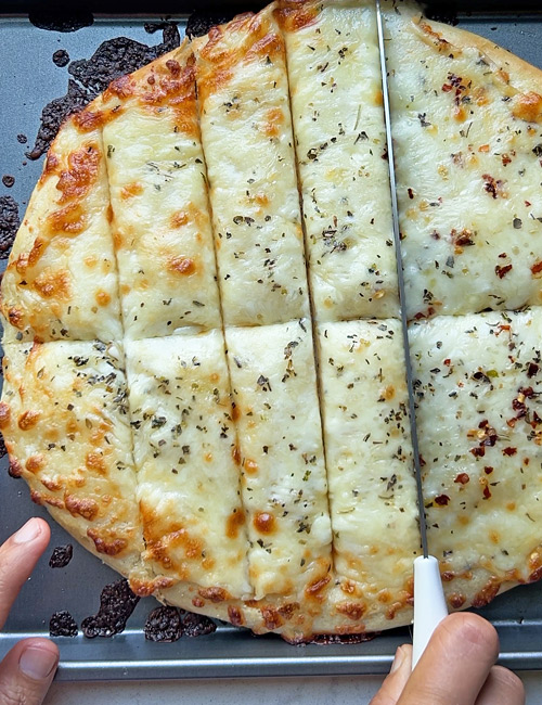 Cheese Breadsticks from Pizza dough
