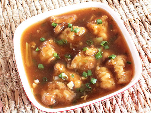 manchurian recipe with gravy