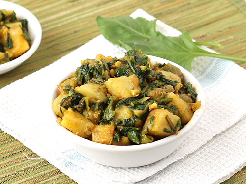 Featured image of post How to Make Aloo Palak Bhaji