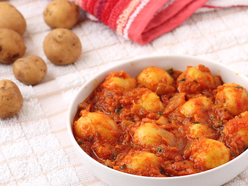 Indian Potato Curry with Baby Potatoes