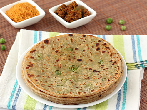 Green Peas Paratha