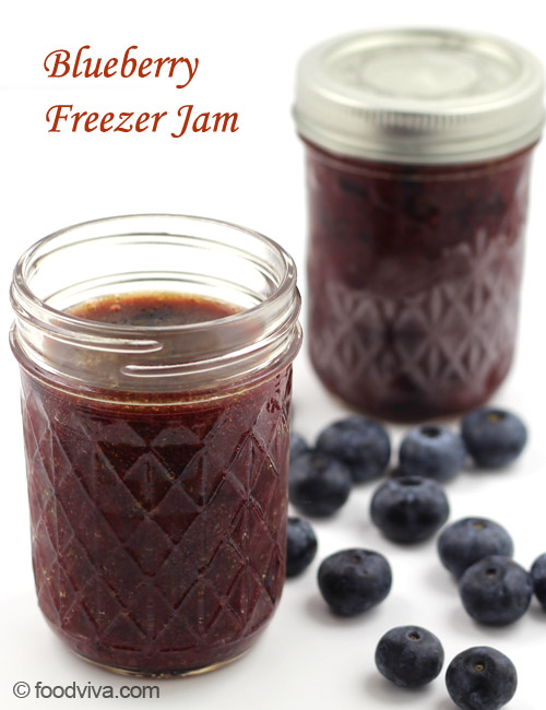 Instant Blueberry Freezer Jam Recipe with Pectin