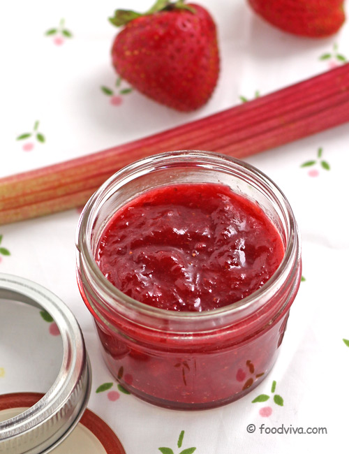 Strawberry Rhubarb Jam Small Batch