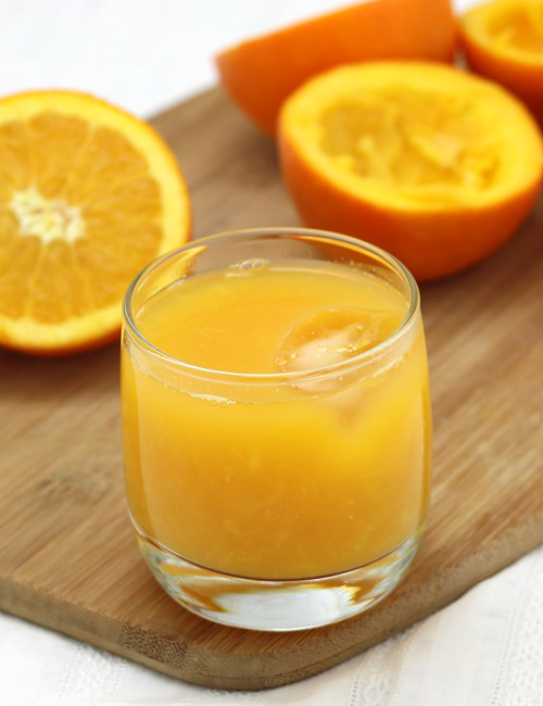 Homemade store orange juice