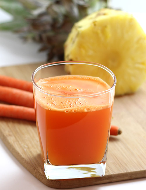 Carrot Pineapple Juice without Juicer