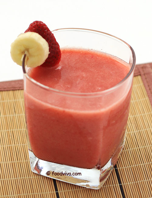 Strawberry Fruit Juice with Banana