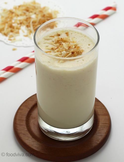 Coconut Shake with Toasted Coconut