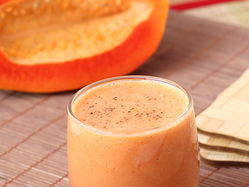 Papaya Shake Recipe - Smooth and Silky Papaya Milkshake with Honey