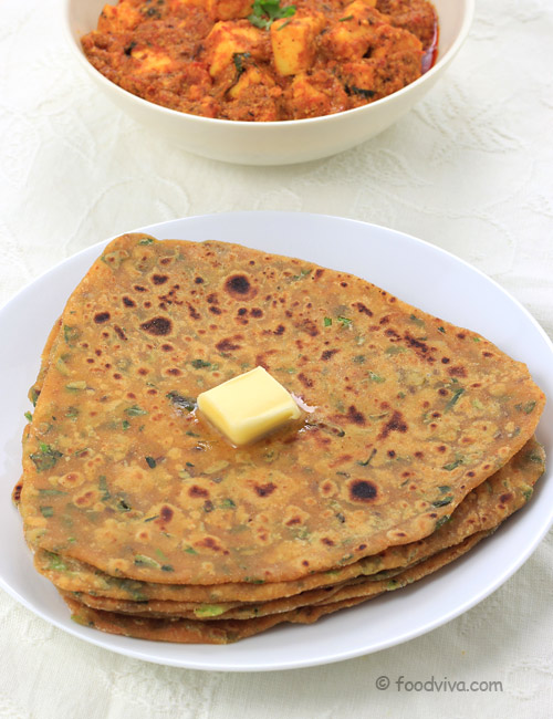 Methi Paratha Recipe With Step By Step Photos - Methi Ke Parathe