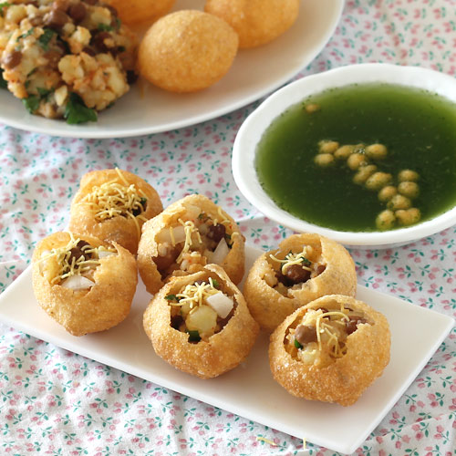 Pani Puri Recipe - Mouth Watering Golgappa - with Step by Step Photos