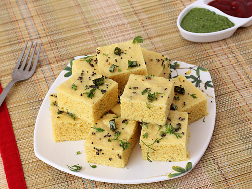 Vati Dal Khaman Dhokla Recipe - Soft and Fluffy Gujarati Chana Dal Dhokla