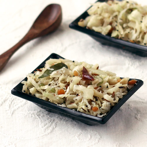 Stir Fry Cabbage Palya